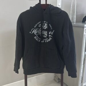 Inso Collection Vintage Hollywood Walk of Fame Black Hoodie.  Sz L